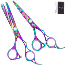 washi rainbo zebra shear SET blade best professional hairdressing scissors - £199.03 GBP