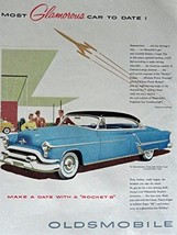 1953 Oldsmobile Ninety Eight Holiday Coupe, 50&#39;s Print Ad. full page Col... - £14.30 GBP