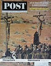 Hollywood&#39;s version of a Biblical scene, 60&#39;s Magazine Cover art, Color ... - $17.89