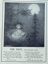 M.B. Allan (the nest) print art, original rare 1913 The Youth&#39;s Companion Mag... - £14.30 GBP