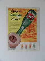 7up Soda, 50's Print Ad. Full Page Color Illustration (family and dog having ... - $17.89