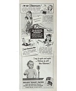 Delsey Tolet Paper, 40&#39;s Print ad. B&amp;W Illustration (roommate wanted) Au... - £10.21 GBP