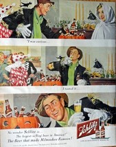 Schlitz Beer, Print Ad. 50&#39;s full page color Illustration, 10 1/4&quot; x 13 1/4&quot; ... - £14.03 GBP
