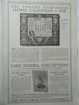 Youth's Companion Home Calendar, 1917 Print Ad. B&amp;W Illustration (calend... - $14.99
