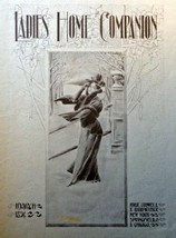 Ladies Home Companion 1896 [cover], full page B&amp;W Illustration, Print art. (w... - £15.22 GBP