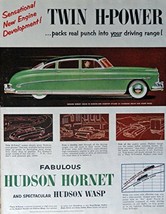 Hudson Hornet Car, 50&#39;s Print Ad. Full Page Color Illustration (1952 Hudson H... - £14.33 GBP