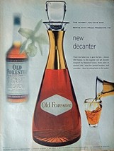 Old Forester Whiskey, 50&#39;s Print ad. Full Page Color Illustration (new decant... - £14.03 GBP
