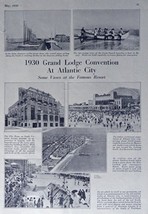 1930 Grand Lodge Convention, 30&#39;s Print pictures (Atlantic City some vie... - £14.17 GBP