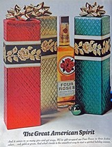 Four Roses Whiskey, 60&#39;s Print ad. Full Page Color Illustration (the great Am... - £14.09 GBP