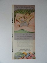 Lady Pepperell Sheets, 50's Print Ad. Color Illustration, painting (woman in ... - $17.89