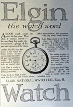 Elgin Watch, Print Advertisment. 1913 B&amp;W Illustration, 5&quot; x 7&quot; Print art. (t... - £14.30 GBP