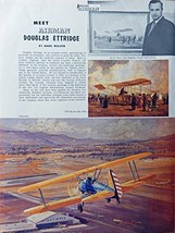 1910 Bristol Box Kite &amp; Stearman Airplanes, Painting by Douglas Ettridge, Pri... - £8.69 GBP