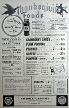 1936 Food News, Vol. 4 No. 12 Nov. 23, Print Advertisment. Illustration,... - $17.89