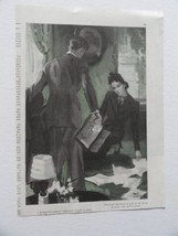 Tom Webb, 30&#39;s Color Illustration/ Painting, print art (woman picking up... - £14.07 GBP