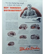 Black and Decker Tools, 40&#39;s Full Page Color Illustration,print art, (bu... - £10.22 GBP