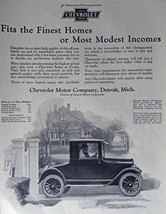 1924 Chevrolet, 20's Print Ad. B&W Illustration (Superior Utility Coupe $495)... - $17.89