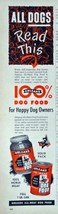 Orleans Dog Food, 50&#39;s Print Advertisment. Color Illustration 3&quot; X 11&quot; Print ... - £13.99 GBP