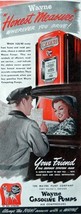 Wayne Gasoline Pumps, 40's Print Advertisment. Color Illustration, 5 1/2" x 1... - $17.89