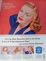 Lustra Creme, June Haver, the girl next door 50&#39;s Vintage Print Ad. Color Ill... - £14.07 GBP