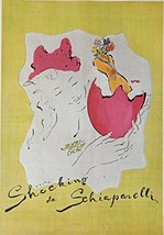 Shocking de Schiaparelli, 40&#39;s Print ad. full page Color Illustration (woman,... - £14.03 GBP