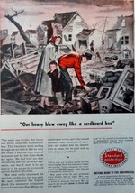 Standard Protection Insurance, 50's full page Color Illustration, 8 1/4" x 11... - $17.89