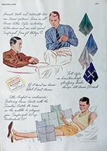 Arrow Shirts, Fashion Page. Original Vintage 30&#39;s Esquire Magazine Full Page ... - £14.30 GBP