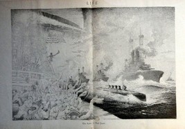 Harrison Cady, 1918 B&amp;W Illustration 16&quot;X11&quot;[centerfold] Print art (the ... - $17.89