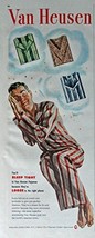 Van Heusen, 40's Print ad. Color Illustration (sleep tight) Original Vintage ... - $17.89
