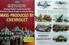 Chevrolet, General Motors, Arms for Victory, 40&#39;s Print Advertisment, Color I... - £14.07 GBP