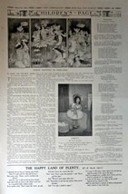 Children&#39;s Page,March 27,1913 #169 The Youth&#39;s Companion 10 1/2&quot; x 16&quot; B... - £14.06 GBP