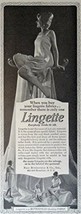 Lingette Fabric, 20&#39;s Print Ad. B&amp;W Illustration (butterfield quality fa... - $17.89