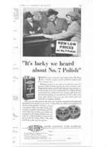 DuPont Car Polish, 30&#39;s Print Ad. B&amp;W Illustration (It&#39;s lucky we heard about... - £13.97 GBP