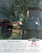 1950 Chevrolet Trucks, 50's Print Advertisment, Color Illustration 10 1/2" X ... - £14.07 GBP