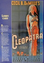 Cecil B. Mille&#39;s, Cleopatra/Elizabeth Taylor, [Movie Ad] Color Bifold, 11&quot; x ... - £14.26 GBP