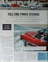 Chrysler, 50&#39;s Print Ad. Color Illustration (full-time power steering, ocean ... - £14.29 GBP
