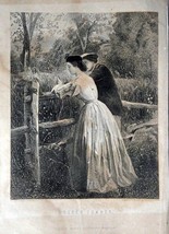 Geo. C. Lambdin, painting* 1800's Engraved & Printed by Illman Brother's B&W ... - $17.89
