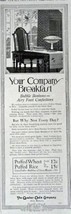 The Quaker Oats Company - Sole Makers, 1916 Print Advertisment. B&amp;W Illustrat... - £14.13 GBP