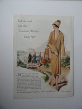 Vacation Wrap, 20&#39;s Print Ad. full page Color Illustration (woman leaving boa... - £14.30 GBP