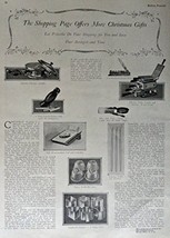 The Shopping Page, 20's Print Ad. Full Page B&W Illustration (sandwich cutter... - $17.89