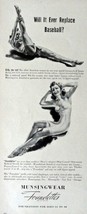 Munsingwear Foundettes, Print advertisment. 40's B&W Illustration, 5 1/2" x 1... - $17.89