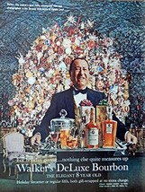 Walker&#39;s Deluxe Bourbon. Print ad. 60&#39;s Color Illustration. Scarce old ad. Or... - £14.07 GBP