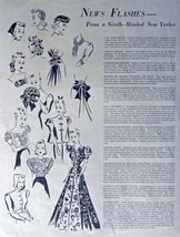 1939 Dresses,Hats,Coats, etc., 30&#39;s Print Ad. B&amp;W Illustration (news fla... - £14.17 GBP