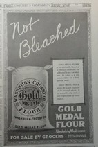 Gold Medal Flour, 1913 B&amp;W Illustration, 8&quot; x 11&quot; Print Ad. (absolutely whole... - $17.89