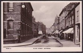 Silver Street, Kettering England Pre-1920 RPPC Photo Postcard - £9.61 GBP