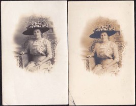 Lillian Lamb Emery (2) RPPC - Sanford / Old Orchard Beach Maine, 1911 - £25.76 GBP