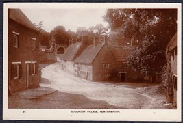 Boughton Village, Northampton England Pre-1920 RPPC Photo Postcard - £9.61 GBP