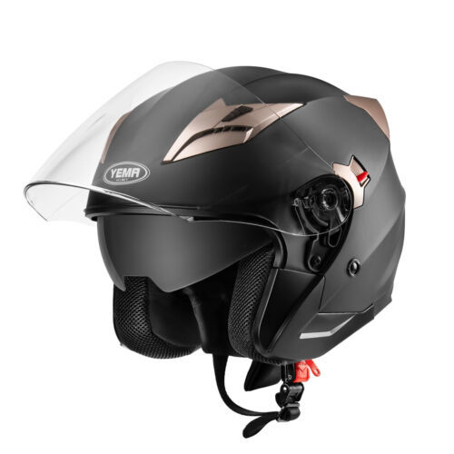 Motorcycle Open Face Helmet DOT Approved - YEMA Helmet YM-627 Motorbike ... - $267.70