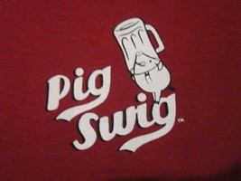 Nwt Piggly Wiggly Pig Swig Brand Beer Dig The Swig Red Adult Size 5XL Ss Tee - £12.57 GBP