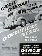 1938 Chevrolet, Print advertisment. 30's B&W Illustration, 10 1/4" x 13 1/2" ... - $17.89