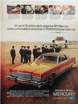 Mercury Cars,70&#39;s Color Illustration/Painting, Print Ad. 10 1/2&quot;x13 1/4&quot;(gold... - £13.97 GBP